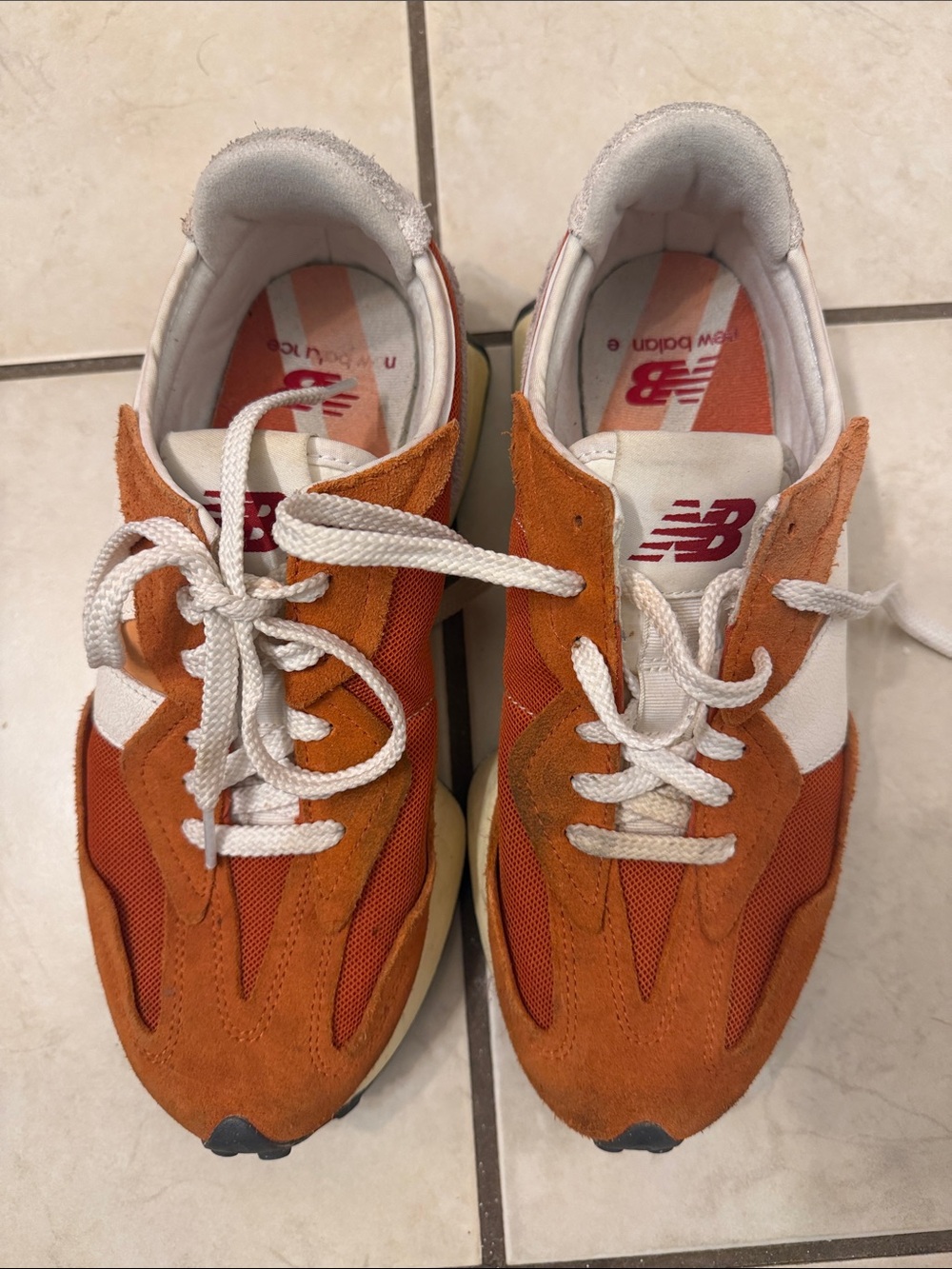 New Balance 327 U327WRH Women's Size 9 Orange